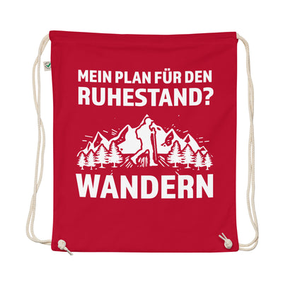 Plan Für Den Ruhestand - Wandern - Organic Turnbeutel wandern