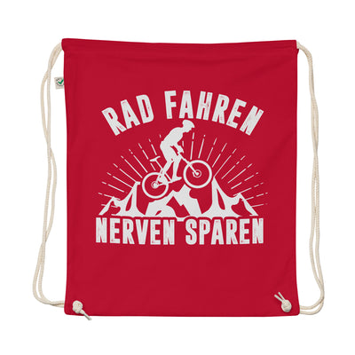 Rad Fahren Nerven Sparen - Organic Turnbeutel fahrrad