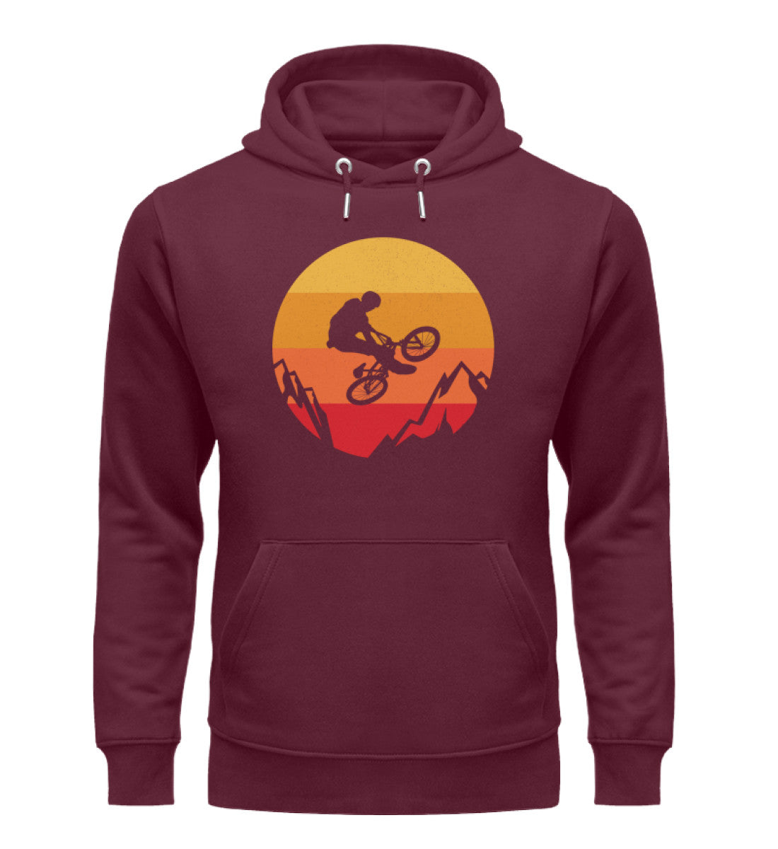 Stuntbiker - Unisex Premium Organic Hoodie Weinrot