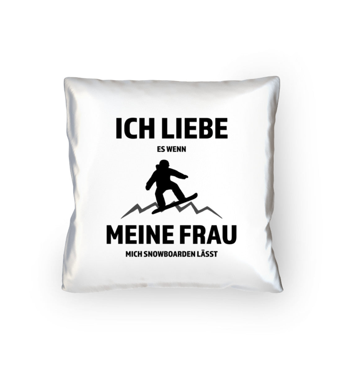 Ich liebe meine Frau - Snowboarden - Kissen (40x40cm) mountainbike snowboarden Default Title