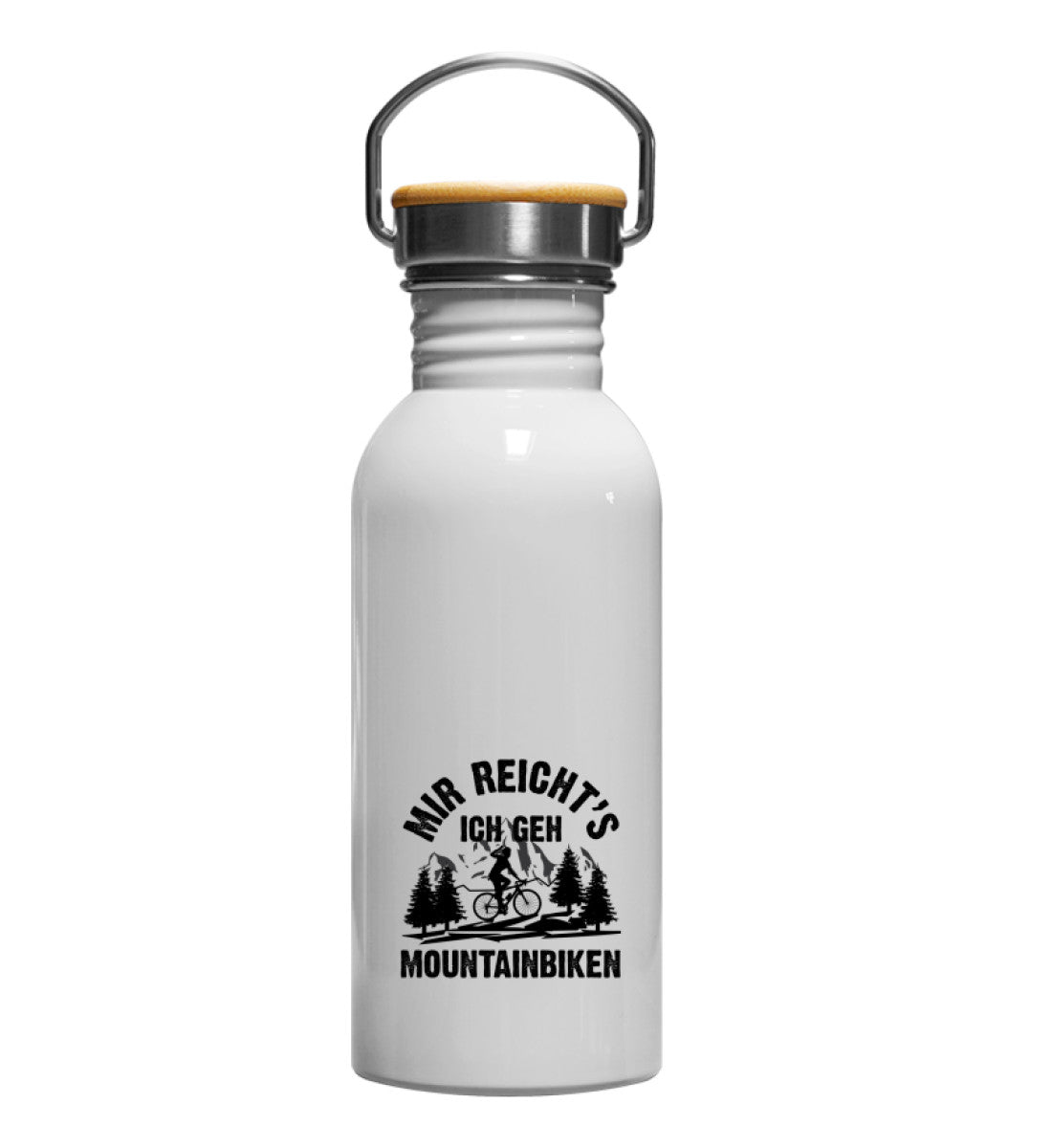 Mir reicht's ich geh mountainbiken - Edelstahl Trinkflasche mountainbike Default Title