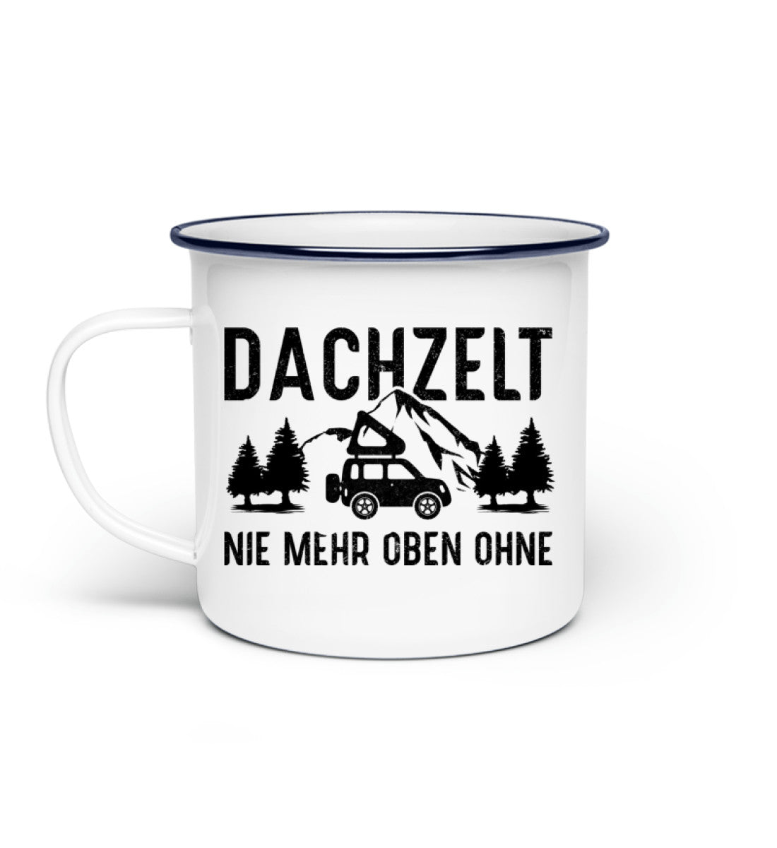 Dachzelt - Emaille Tasse camping Default Title