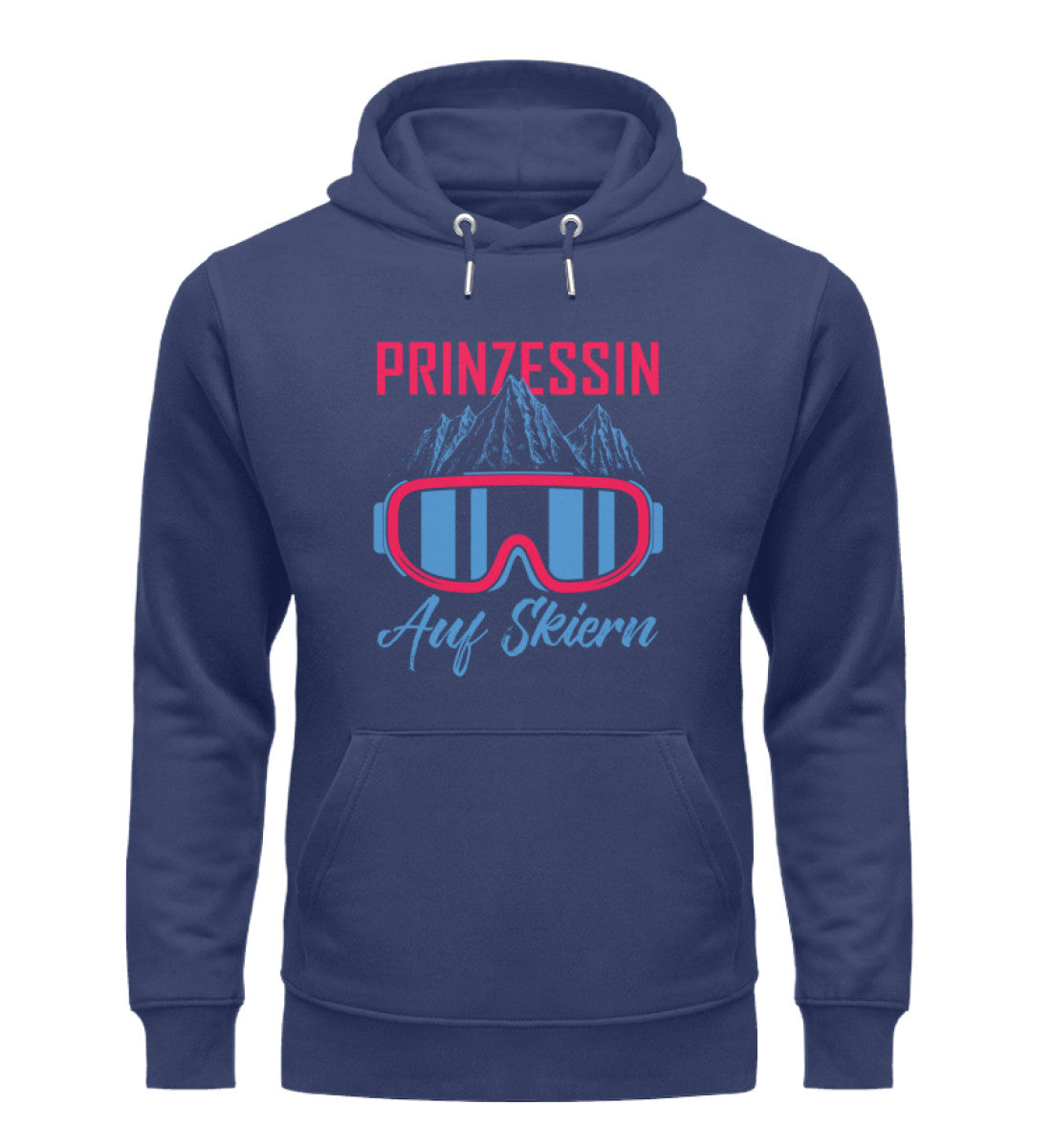 Prinzessin auf Skiern - Unisex Premium Organic Hoodie Navyblau