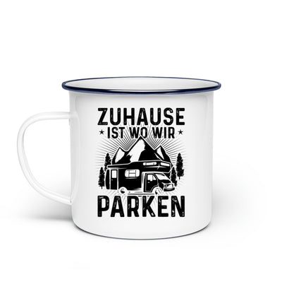 Zuhause ist wo wir parken - Emaille Tasse camping Default Title