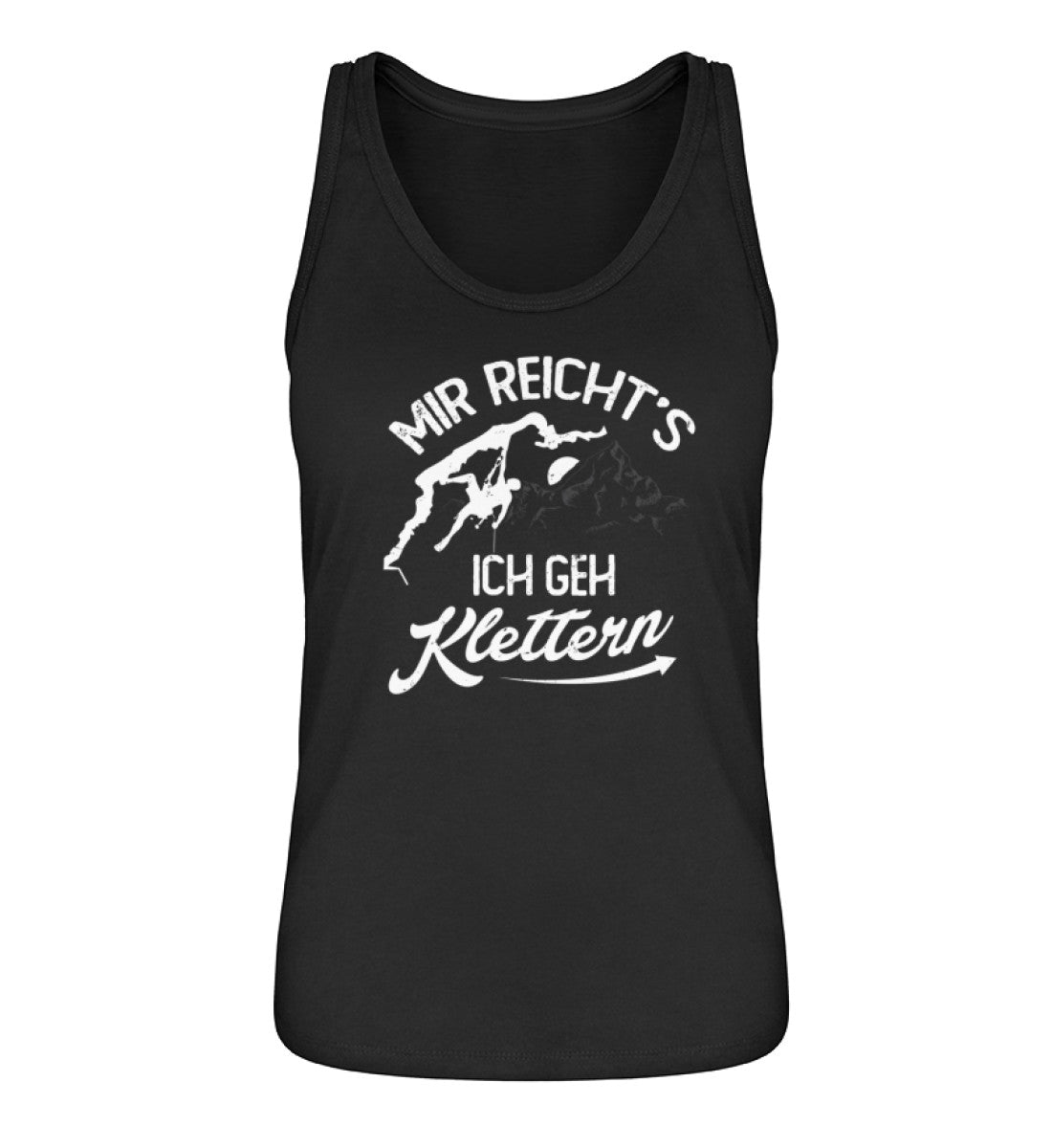 Mir reichts, ich geh Klettern - Damen Organic Tanktop klettern Schwarz