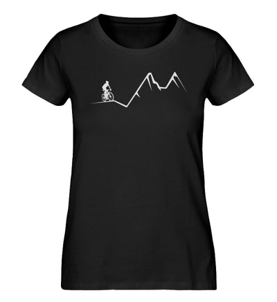 Mountainbike Minimal - Damen Organic T-Shirt mountainbike Schwarz