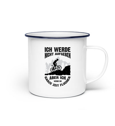 Nicht aufgeben, aber fluchen - Mountainbike - Emaille Tasse mountainbike