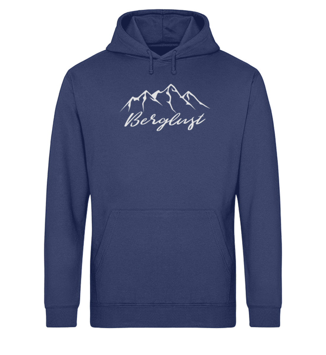 Berglust - Unisex Organic Hoodie berge wandern Navyblau