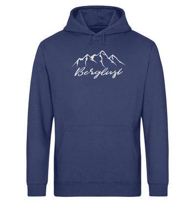 Berglust - Unisex Organic Hoodie berge wandern Navyblau