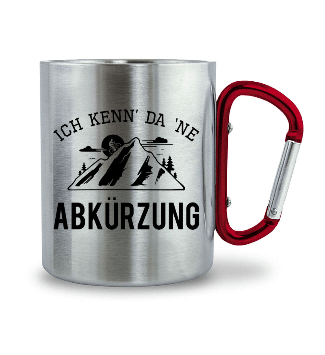 Ich kenn da ne Abkürzung - Karabiner Tasse mountainbike 330ml