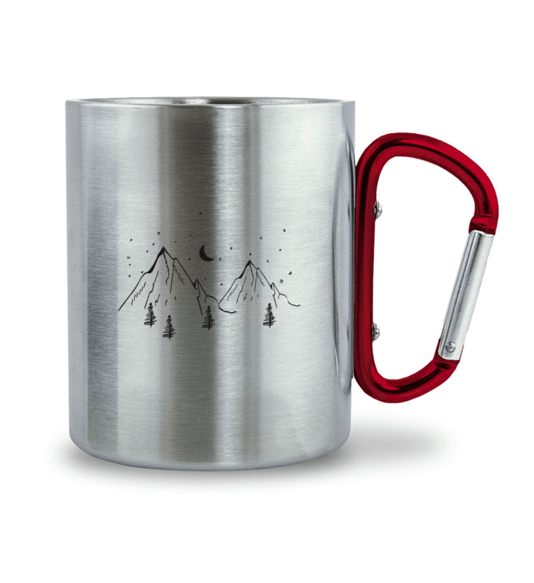 Berge und Mond - Karabiner Tasse berge 330ml