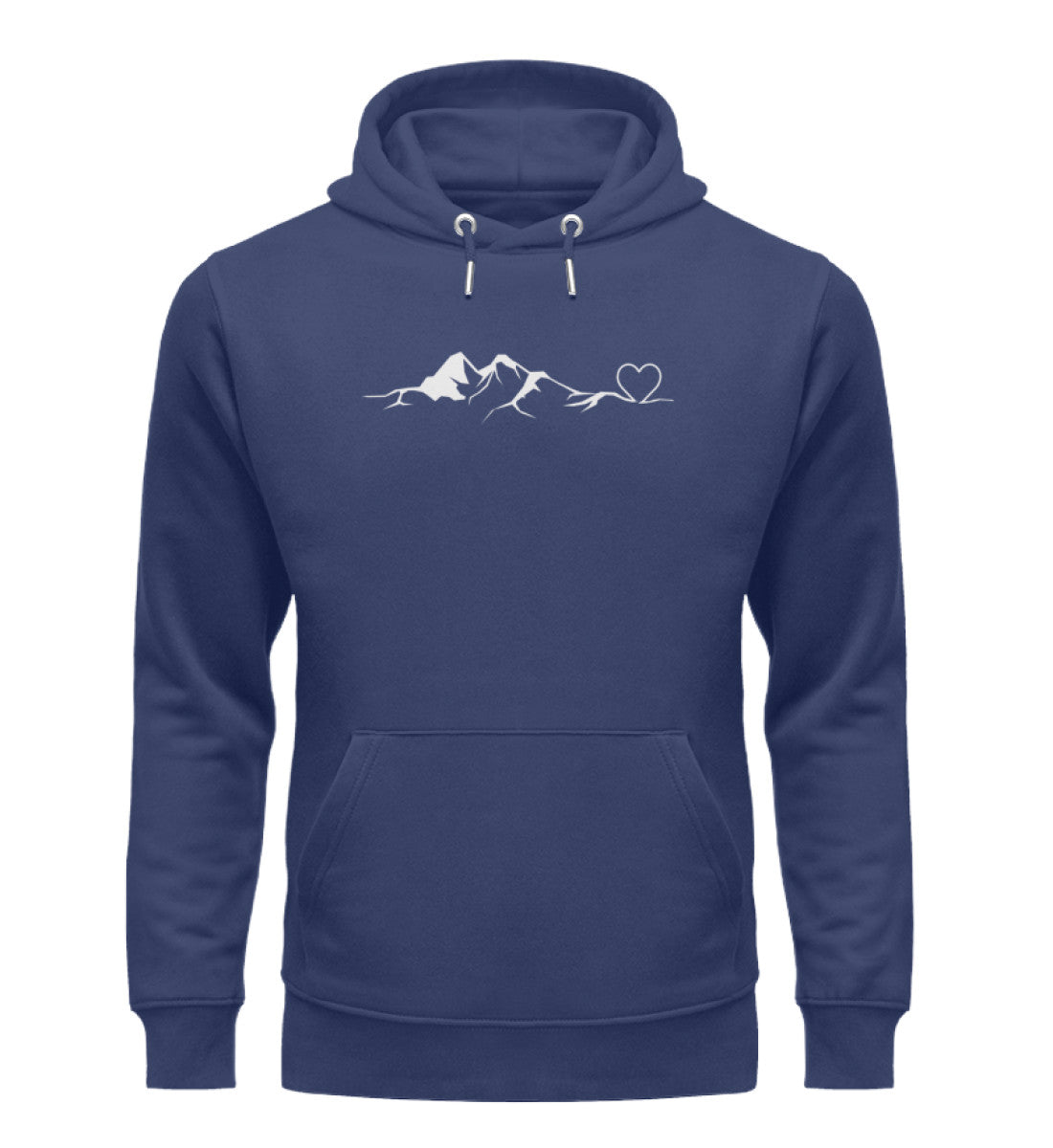 Bergverliebt - Unisex Premium Organic Hoodie berge klettern wandern Navyblau