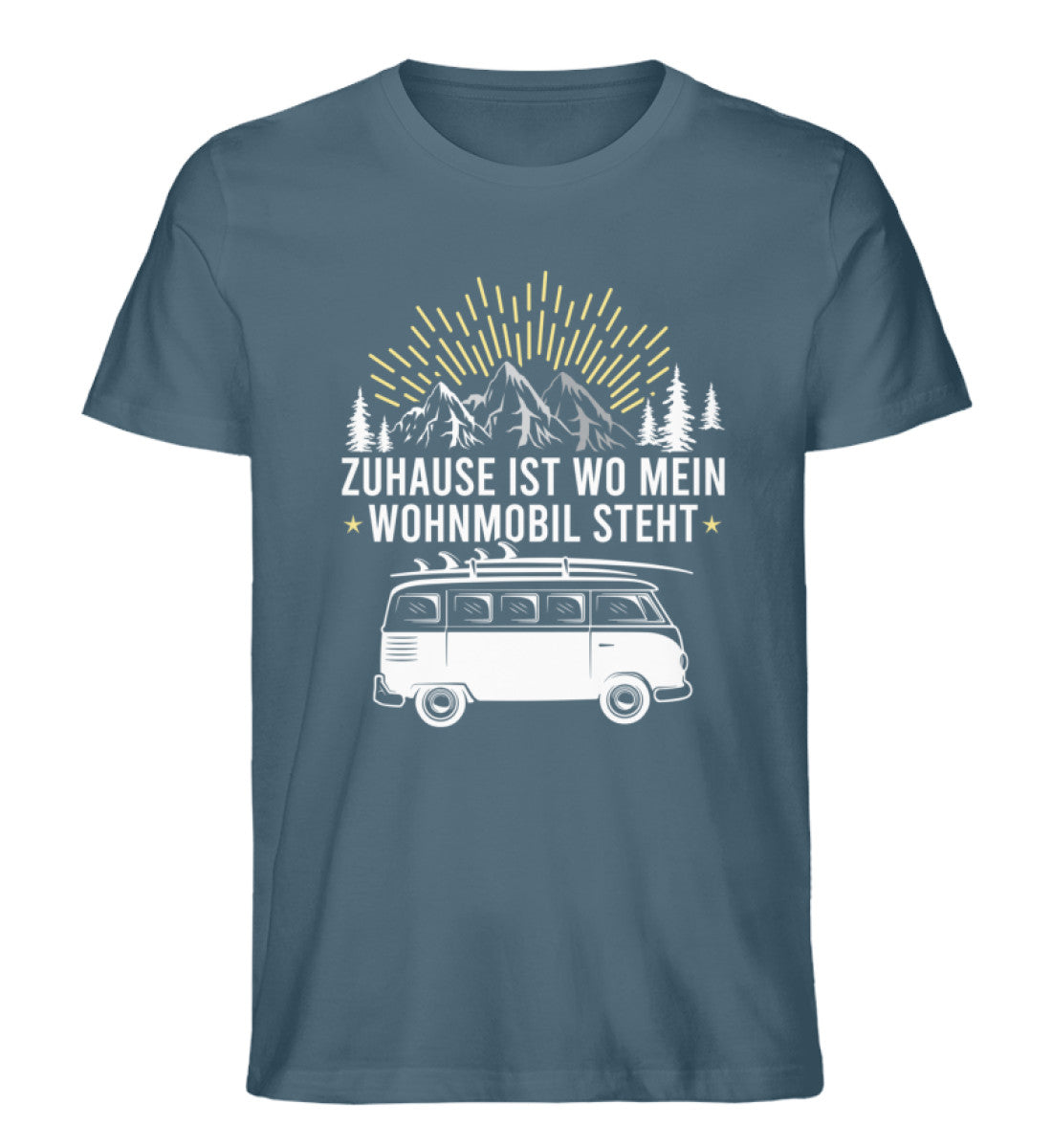 Zuhause ist wo mein Wohnmobil steht - Herren Premium Organic T-Shirt camping Stargazer