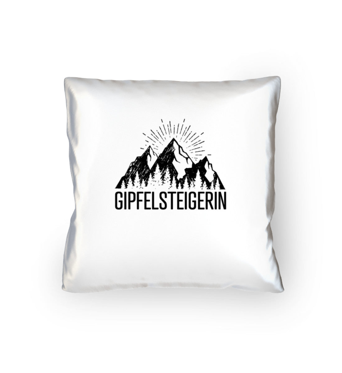 Die Gipfelsteigerin - Kissen (40x40cm) berge klettern mountainbike wandern Default Title