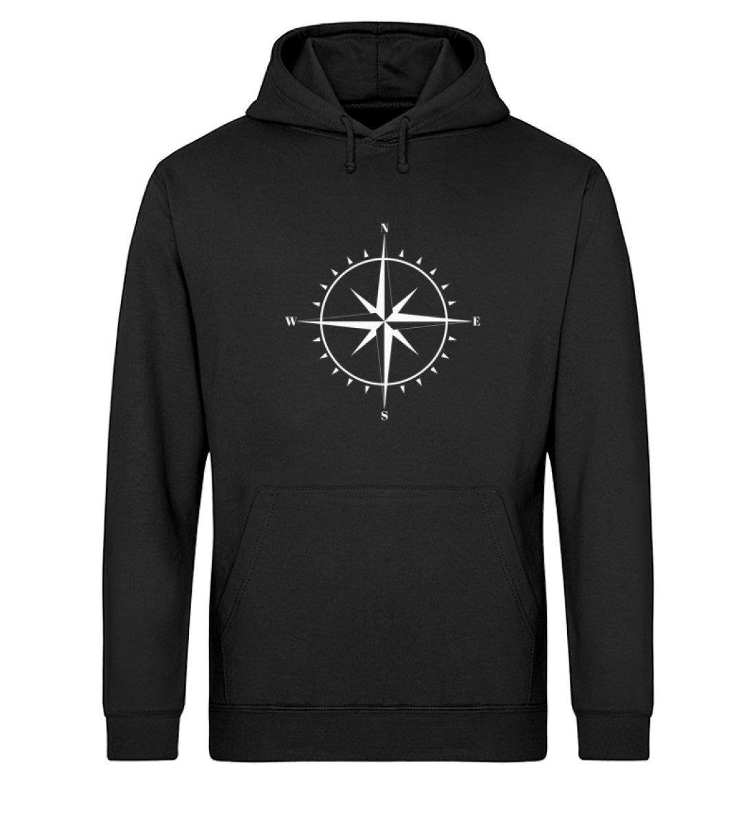 Worldtraveler - Unisex Organic Hoodie' camping wandern Schwarz