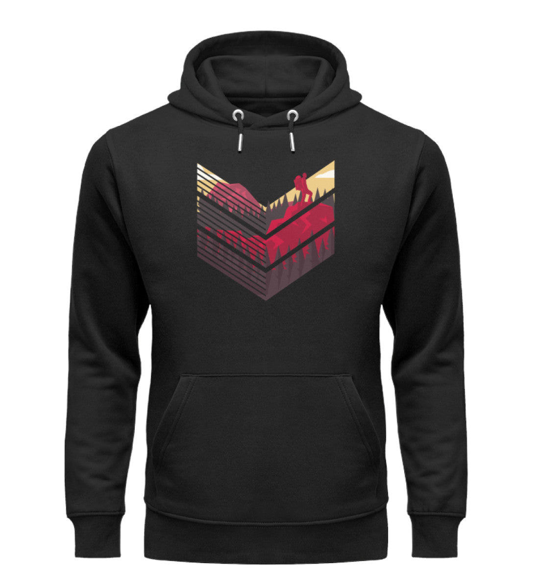 Wanderführer 2 - Unisex Premium Organic Hoodie Schwarz