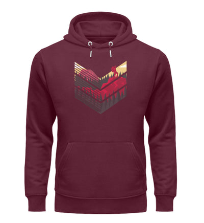 Wanderführer 2 - Unisex Premium Organic Hoodie Weinrot