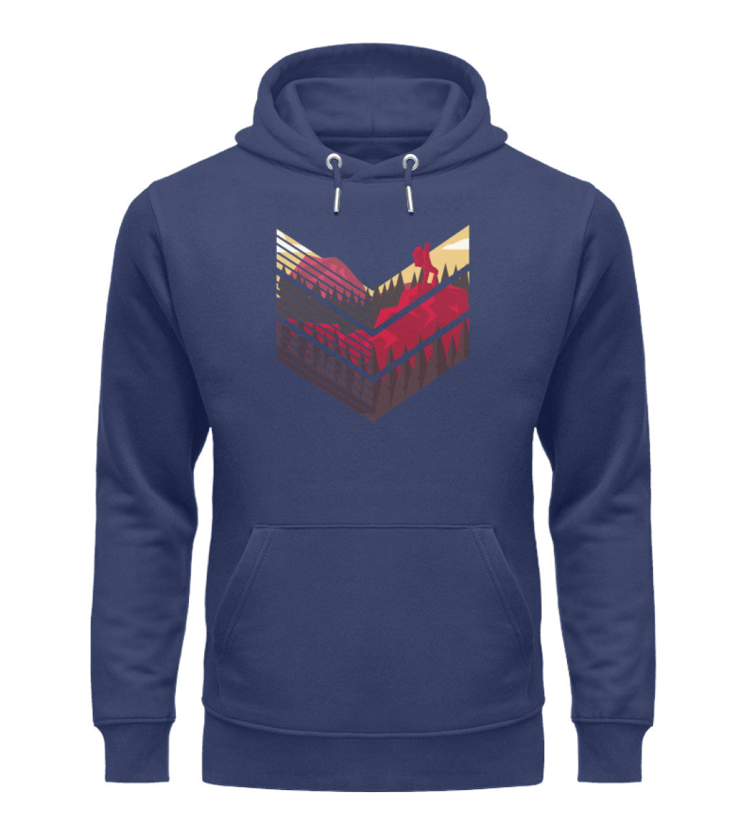 Wanderführer 2 - Unisex Premium Organic Hoodie Navyblau