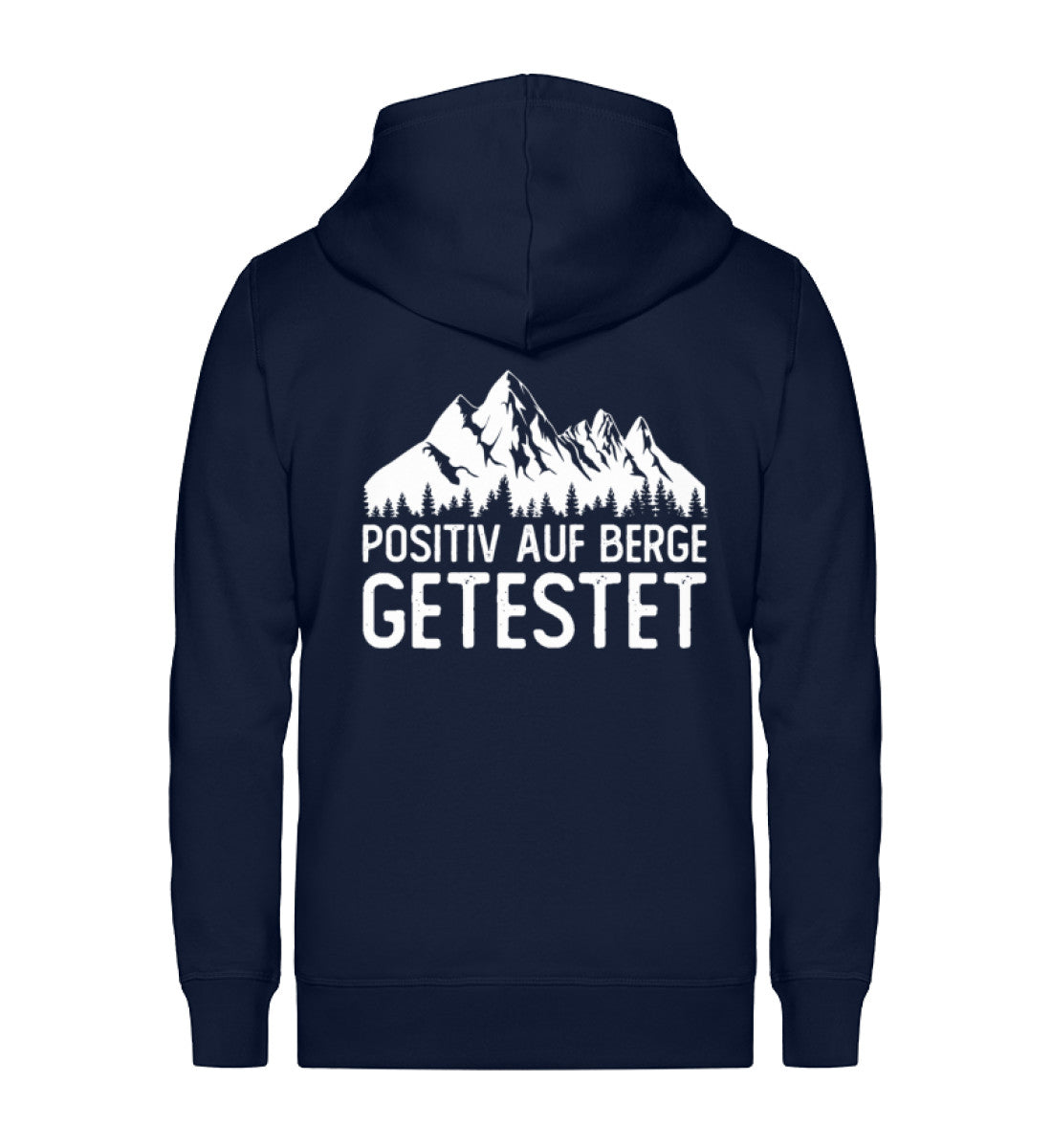 Positiv auf Berge getestet - Unisex Premium Organic Sweatjacke berge Navyblau