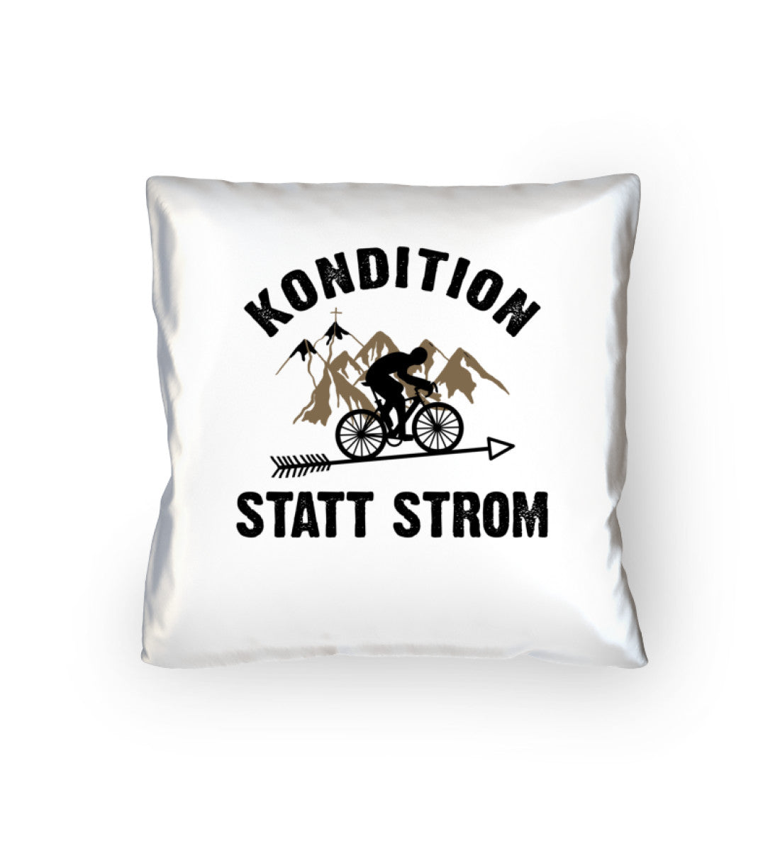 Kondition statt Strom - Kissen (40x40cm) fahrrad mountainbike Default Title