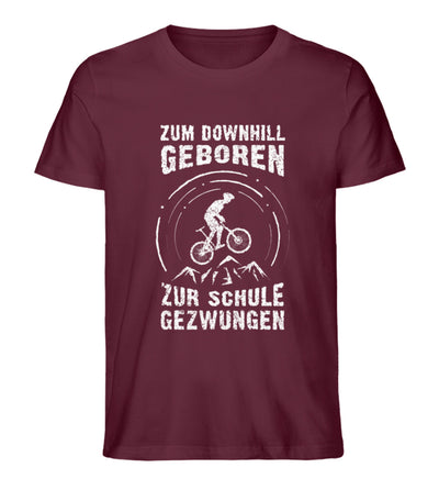 Zum Downhill geboren - Herren Premium Organic T-Shirt Weinrot