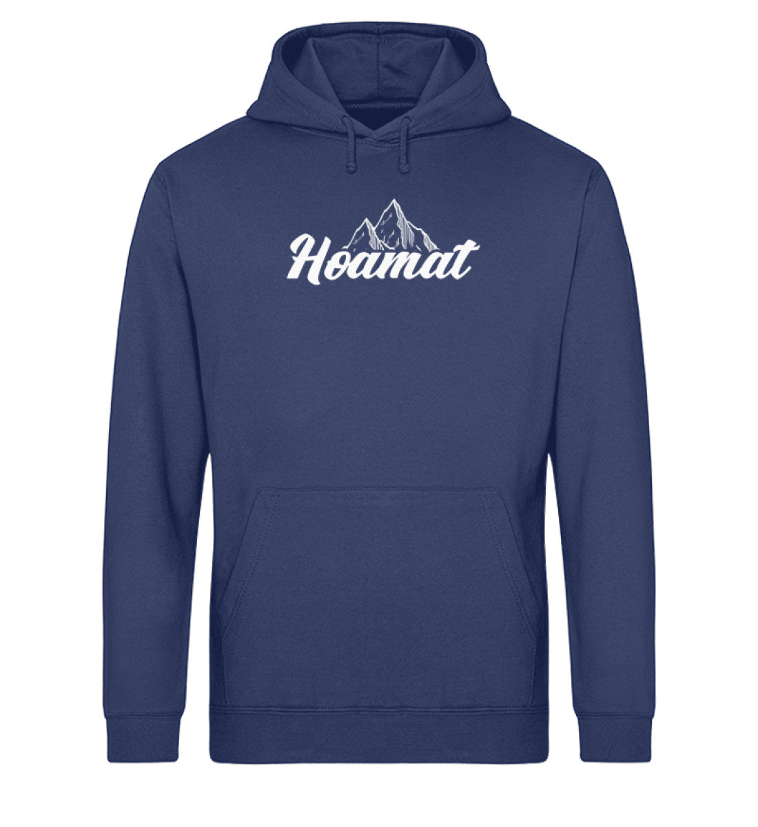 Hoamat - Unisex Organic Hoodie berge Navyblau