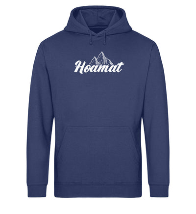 Hoamat - Unisex Organic Hoodie berge Navyblau