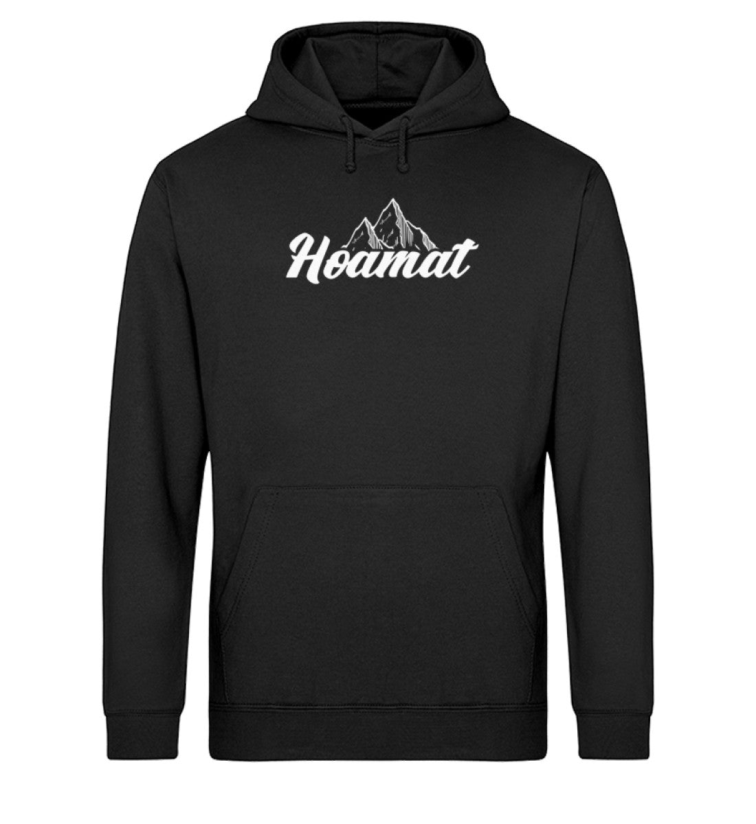 Hoamat - Unisex Organic Hoodie berge Schwarz