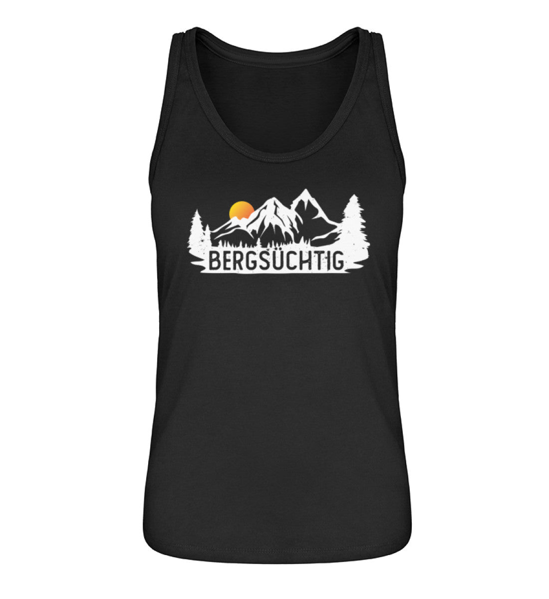 Bergsüchtig - Damen Organic Tanktop berge wandern Schwarz