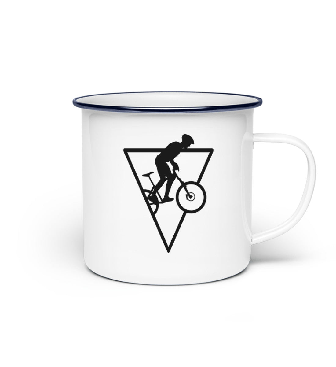 Radfahrer Geometrisch - Emaille Tasse fahrrad Default Title