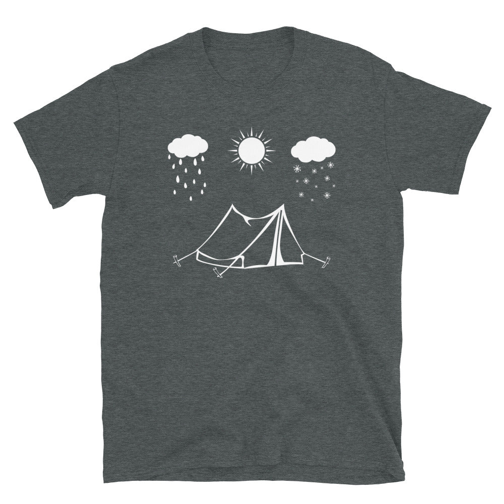 All Seasons And Camping - T-Shirt (Unisex) camping Dark Heather