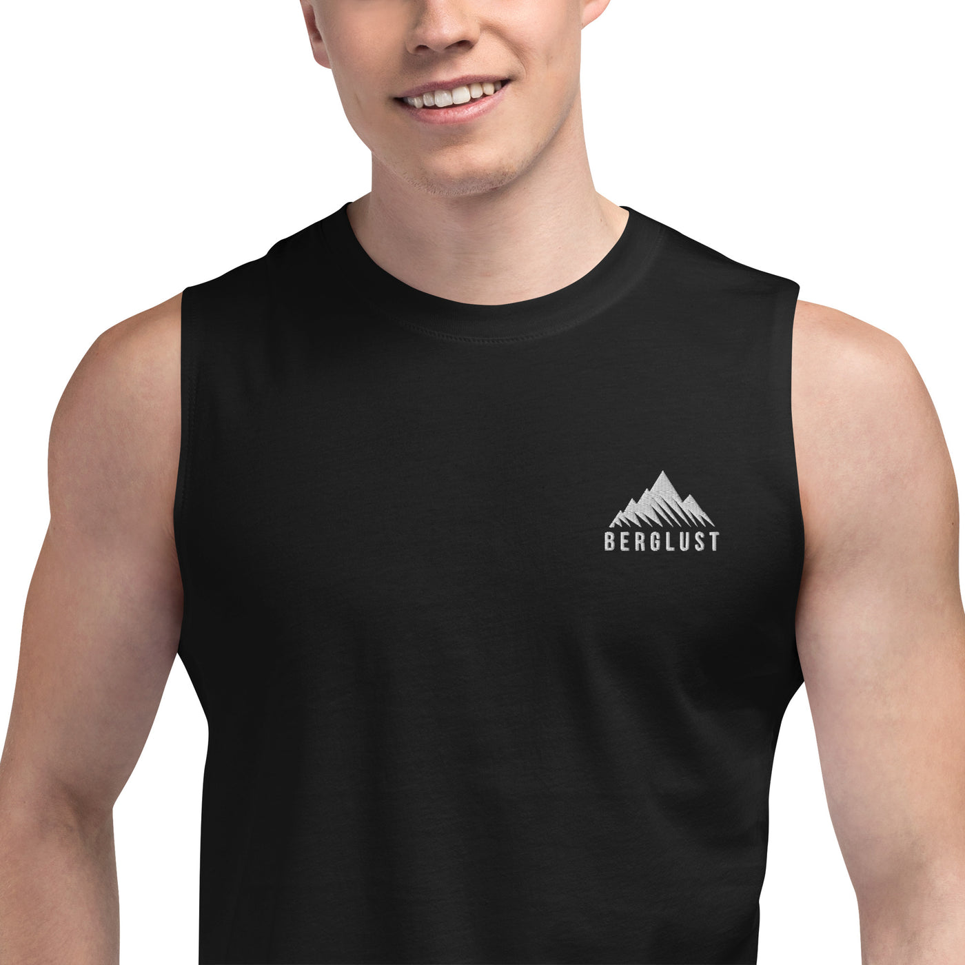 Berglust Logo - Muskelshirt (Unisex) (Bestickt) berge