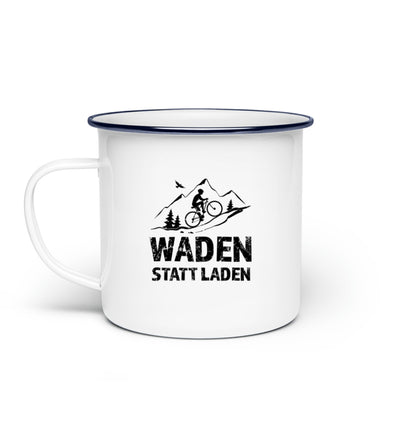 Waden statt laden - Emaille Tasse fahrrad mountainbike Default Title