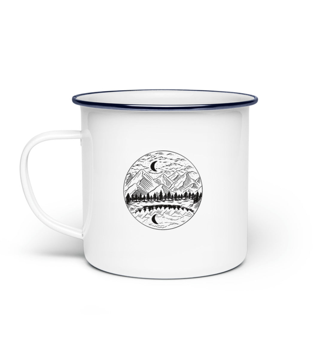 Bergland - Emaille Tasse berge