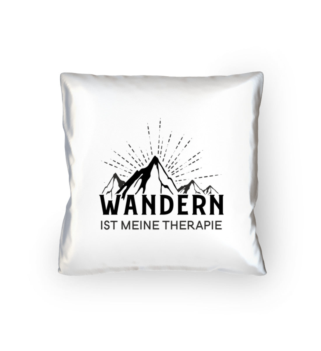 Wandern ist meine Therapie - Kissen (40x40cm) mountainbike wandern Default Title