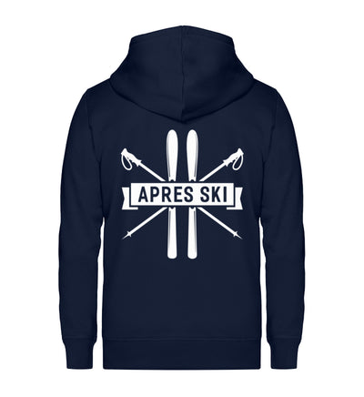 Apres Ski - Unisex Premium Organic Sweatjacke klettern ski Navyblau