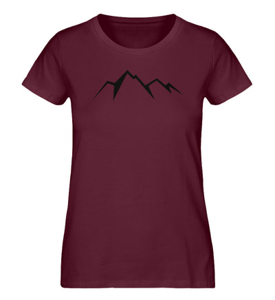 Bergwächterin - Damen Organic T-Shirt berge Weinrot