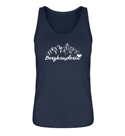 Bergkraxlerin - Damen Organic Tanktop berge wandern Navyblau