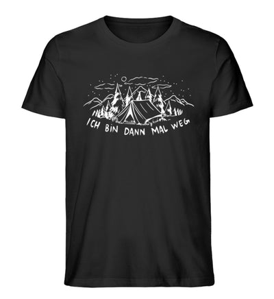 Ich bin dann mal weg - Herren Premium Organic T-Shirt berge camping Schwarz