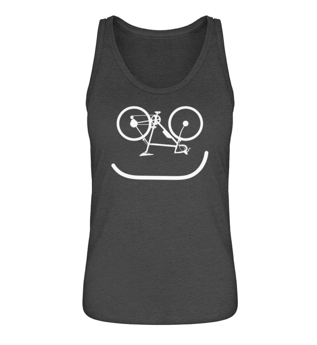 Fahrrad Emoji - Damen Organic Tanktop Grau (meliert)