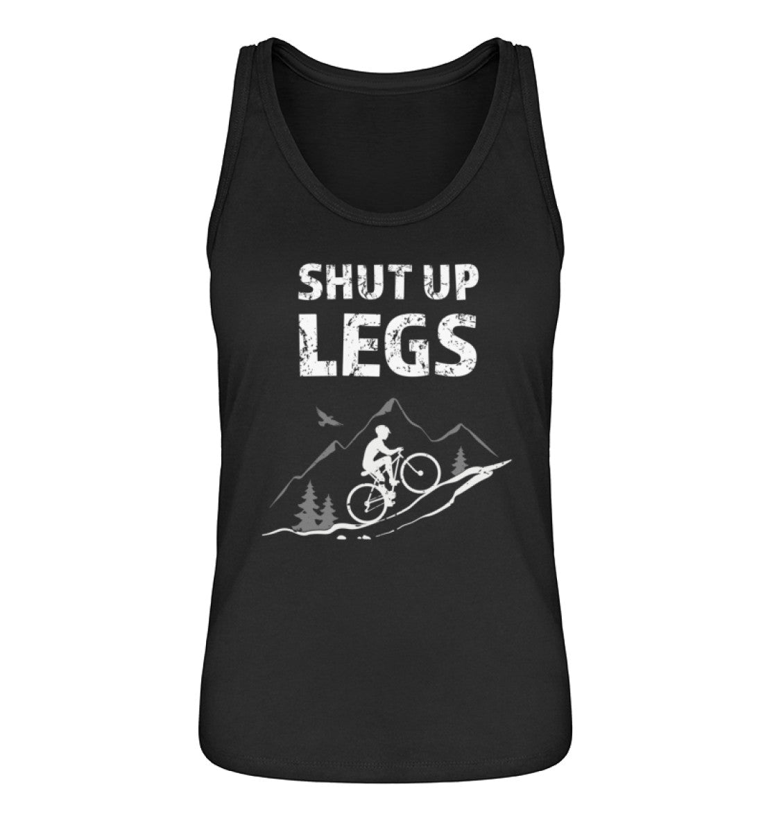 Shut up Legs - Damen Organic Tanktop mountainbike Schwarz