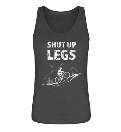 Shut up Legs - Damen Organic Tanktop mountainbike Grau (meliert)