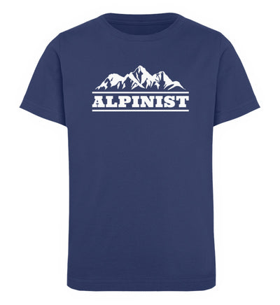 Alpinist - Kinder Premium Organic T-Shirt berge wandern Navyblau