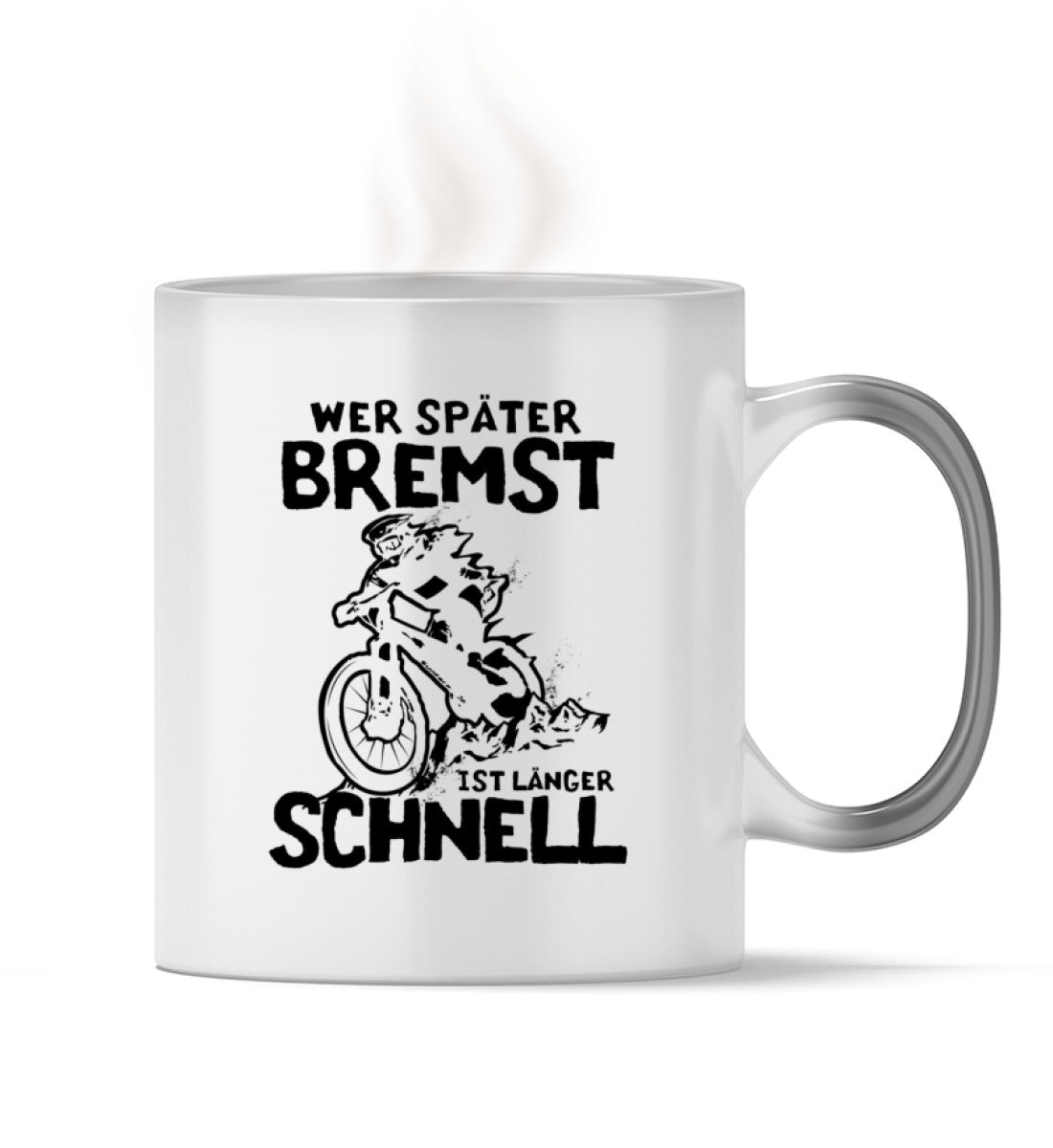 Wer später bremst ist länger schnell- Zauber Tasse mountainbike Default Title