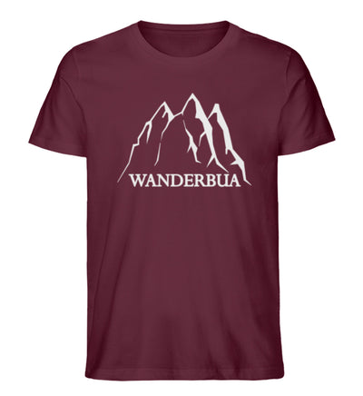 Wanderbua - Herren Premium Organic T-Shirt Weinrot