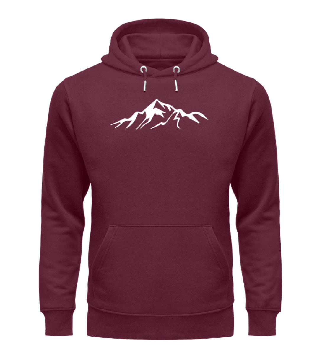 Gebirge - Unisex Premium Organic Hoodie berge Weinrot