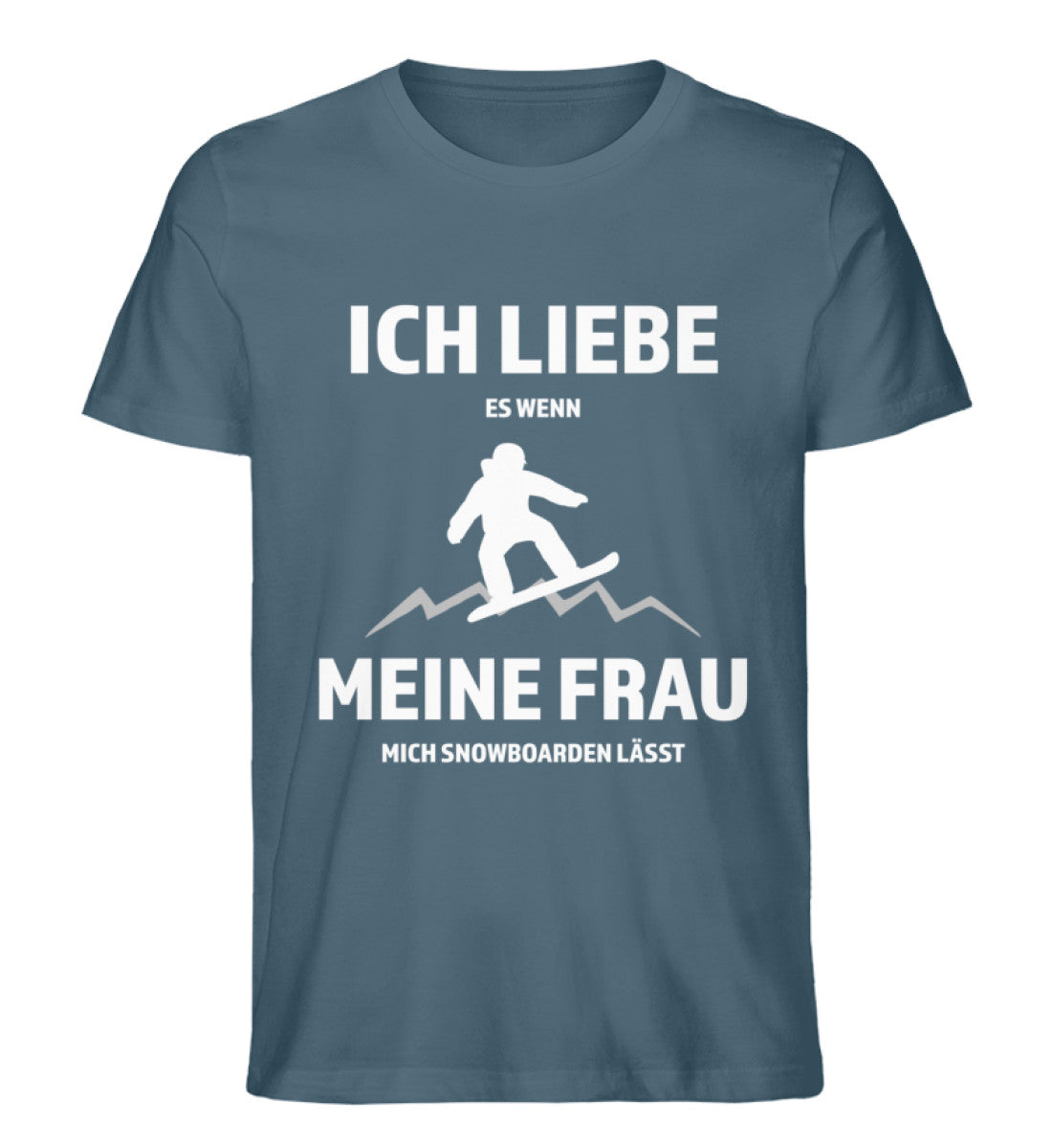 Ich liebe meine Frau - Snowboarden - Herren Premium Organic T-Shirt snowboarden Stargazer