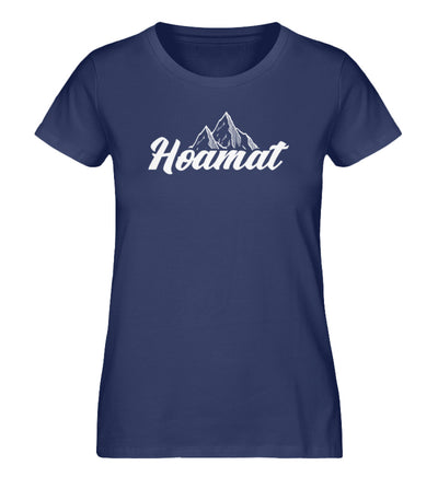 Hoamat - Damen Organic T-Shirt berge Navyblau