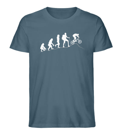 Mountainbike Evolution - Herren Premium Organic T-Shirt mountainbike Stargazer