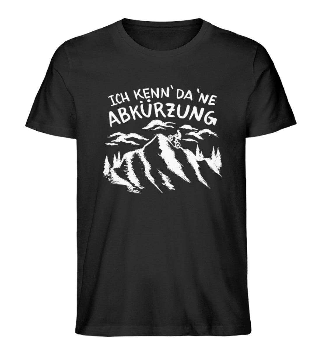 Ich kenn da ne Abkürzung - Herren Premium Organic T-Shirt berge Schwarz